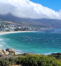 Uitzicht over Camps Bay Kaapstad